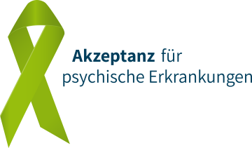 Die Grüne Schleife als Zeichen für Akzeptanz für psychische Erkrankungen